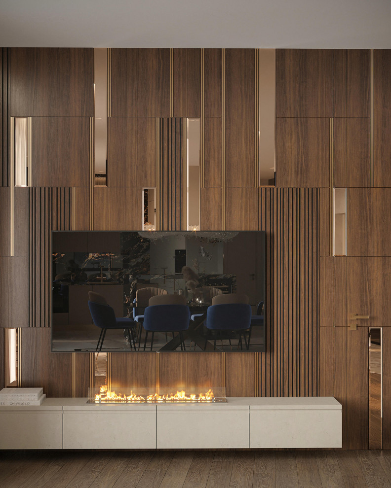 Роскошный дизайн квартиры в стиле современная классика в ЖК "Квартал Лахта парк"