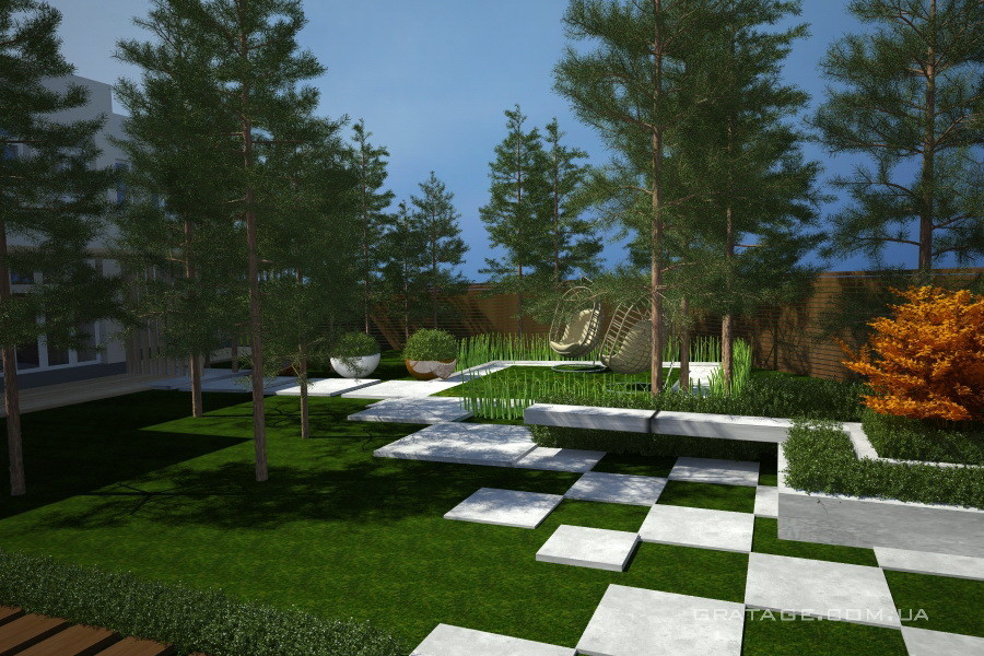 Ландшафт таунхаус