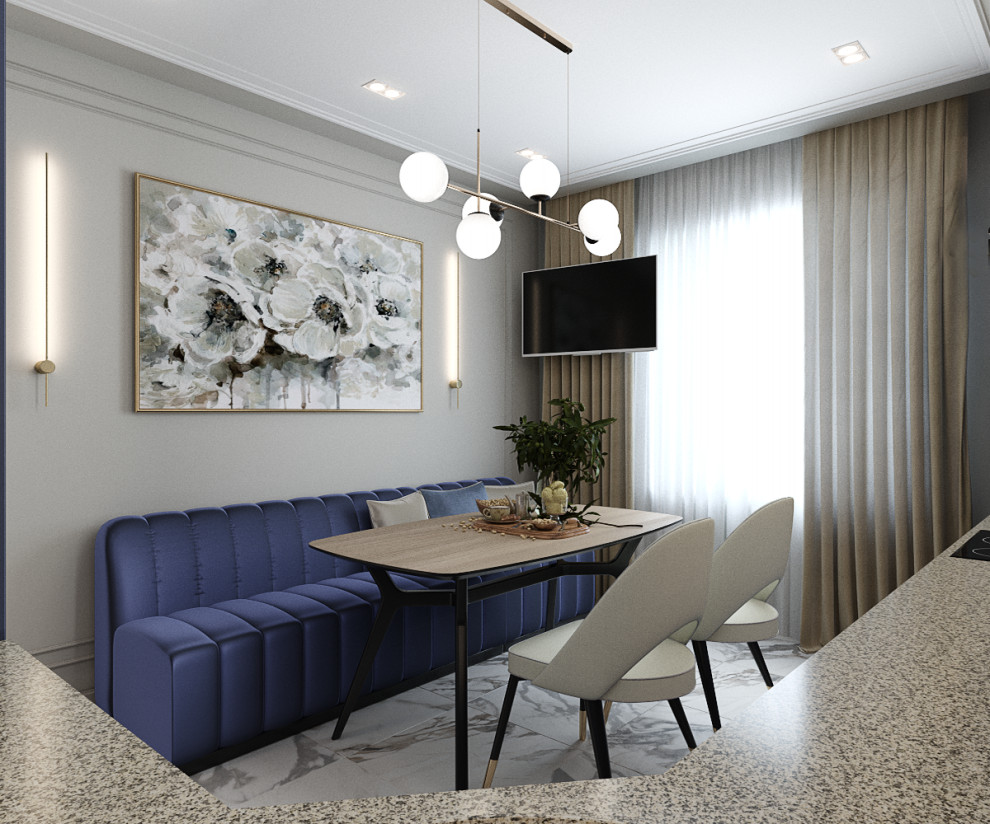 Трехкомнатная квартира в современном классическом стиле