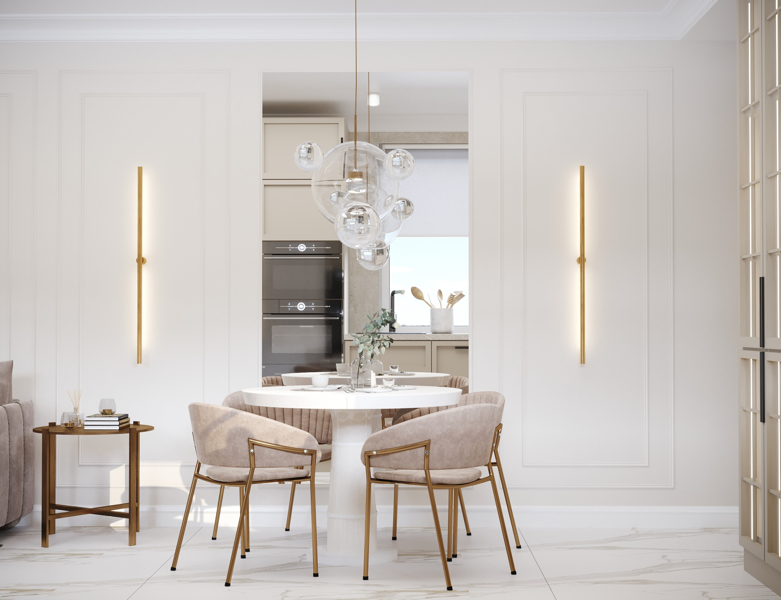 Квартира с элементами неоклассики