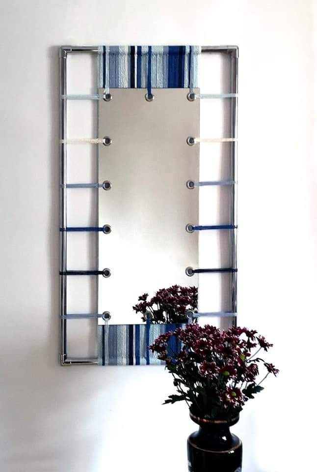 Обложка проекта: Зеркало "вязаное" с люверсами