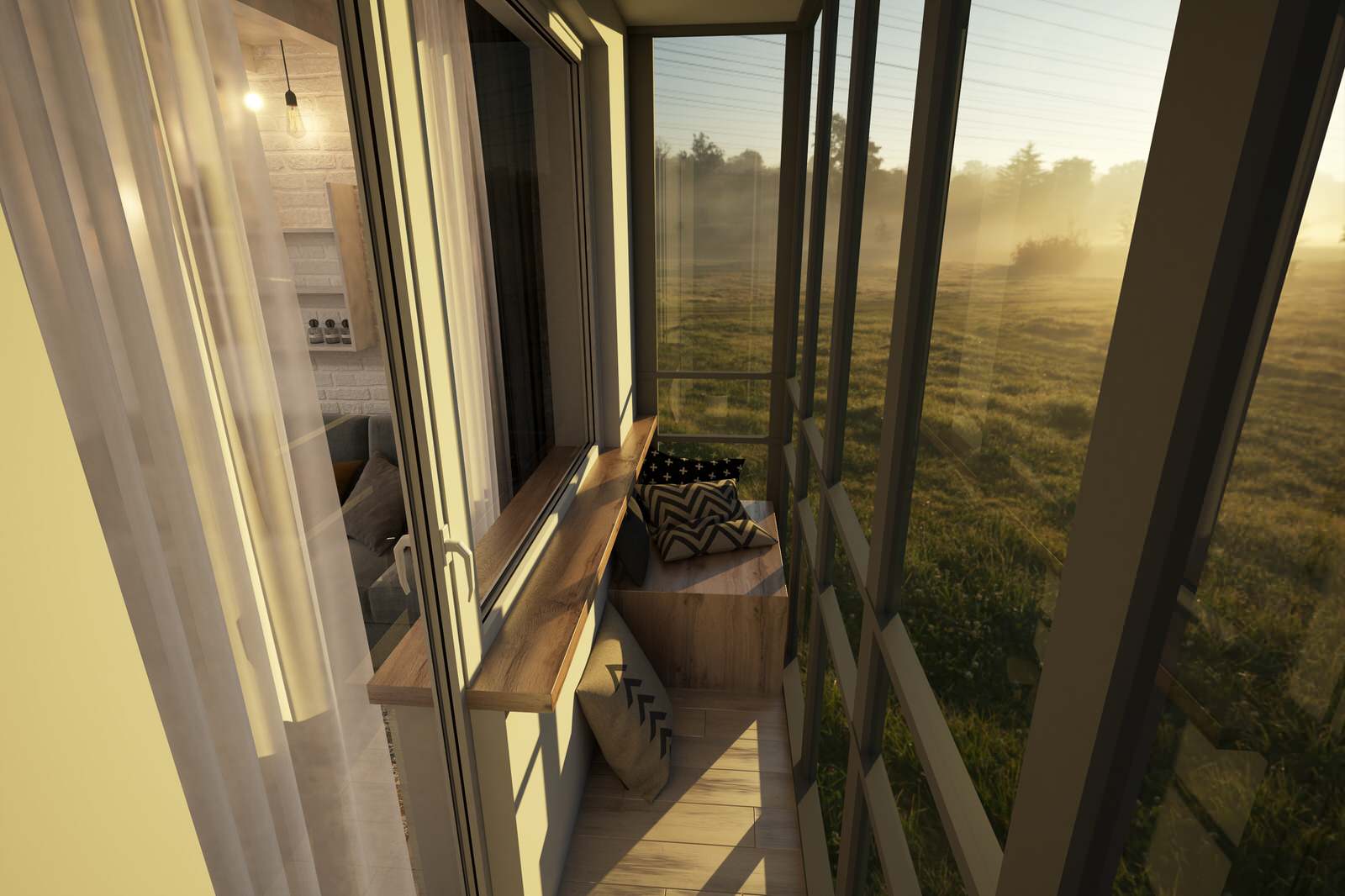 Квартира в стиле "лёгкий лофт". 70 кв.м.