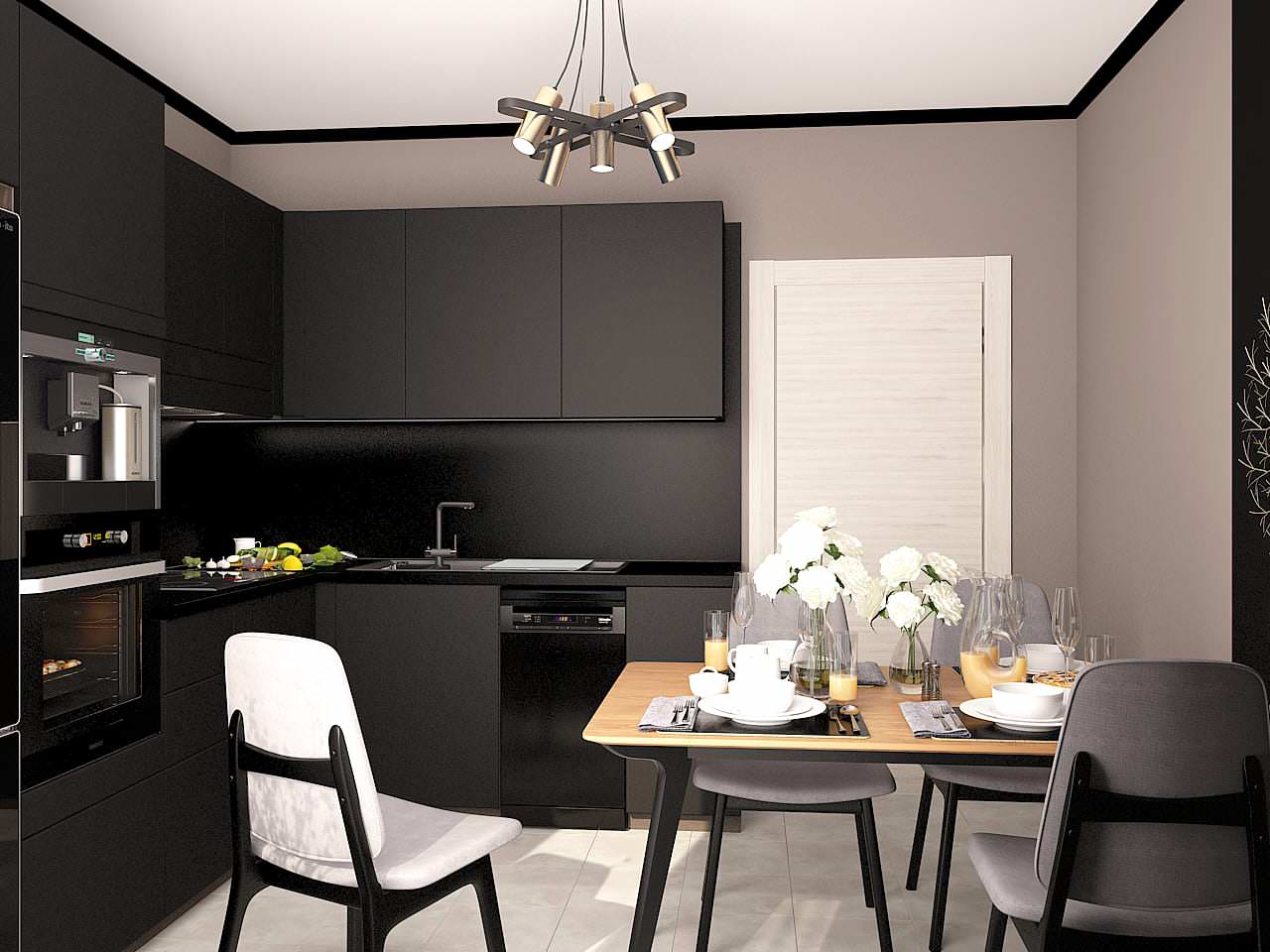 Двухкомнатная. Стены+мебель. Москва