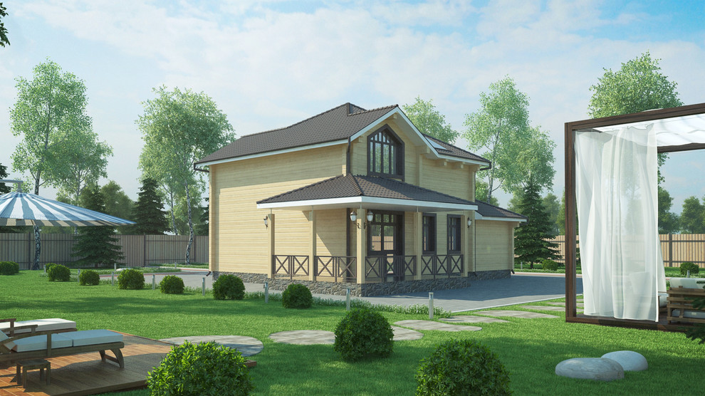 Обложка проекта: Жилой дом из клеёного бруса