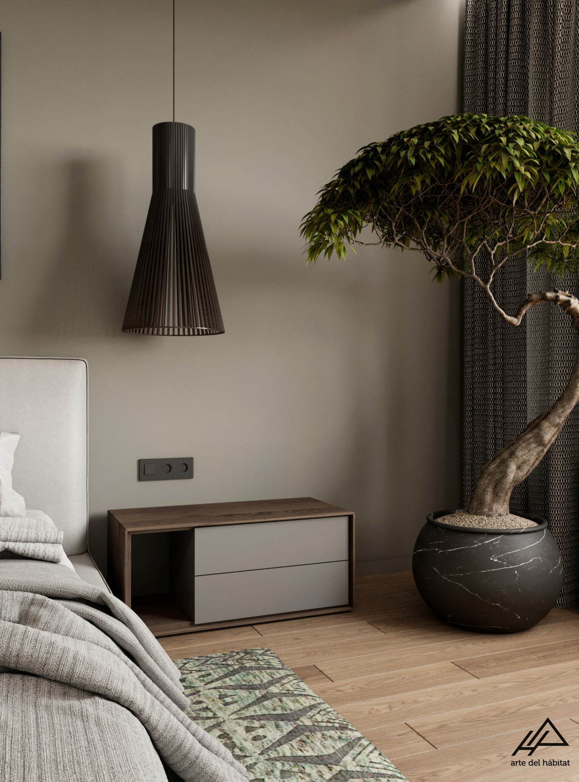 Dark modern interior in MSK