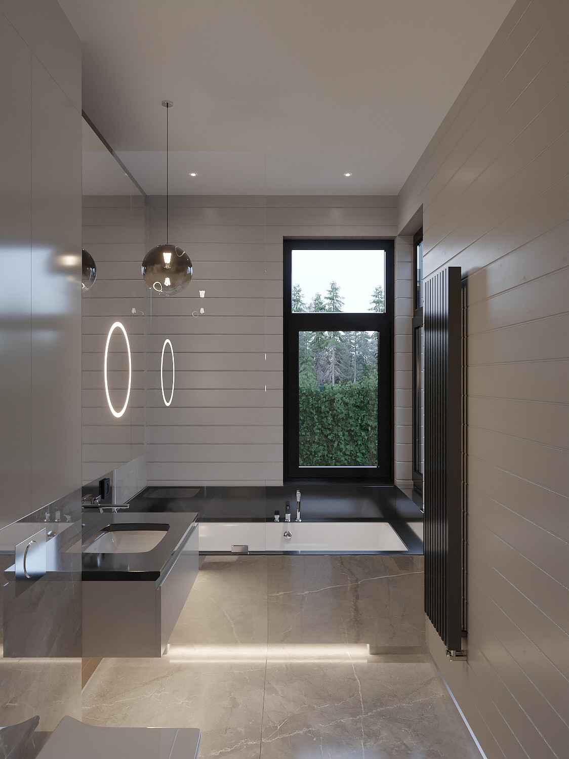 Гостевой санузел в проекте загородного дома