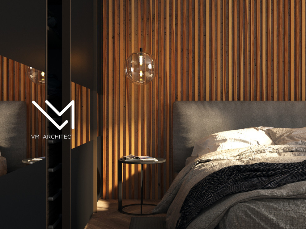 Дизайн-проект спальни в современном стиле