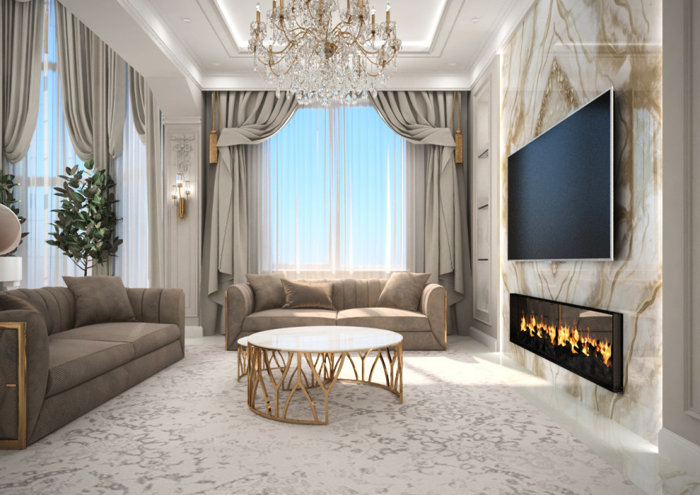 Классический дизайн коттеджа г. Пенза