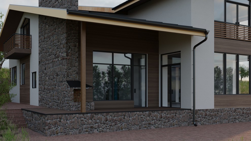 Энергоэффективный дом на склоне