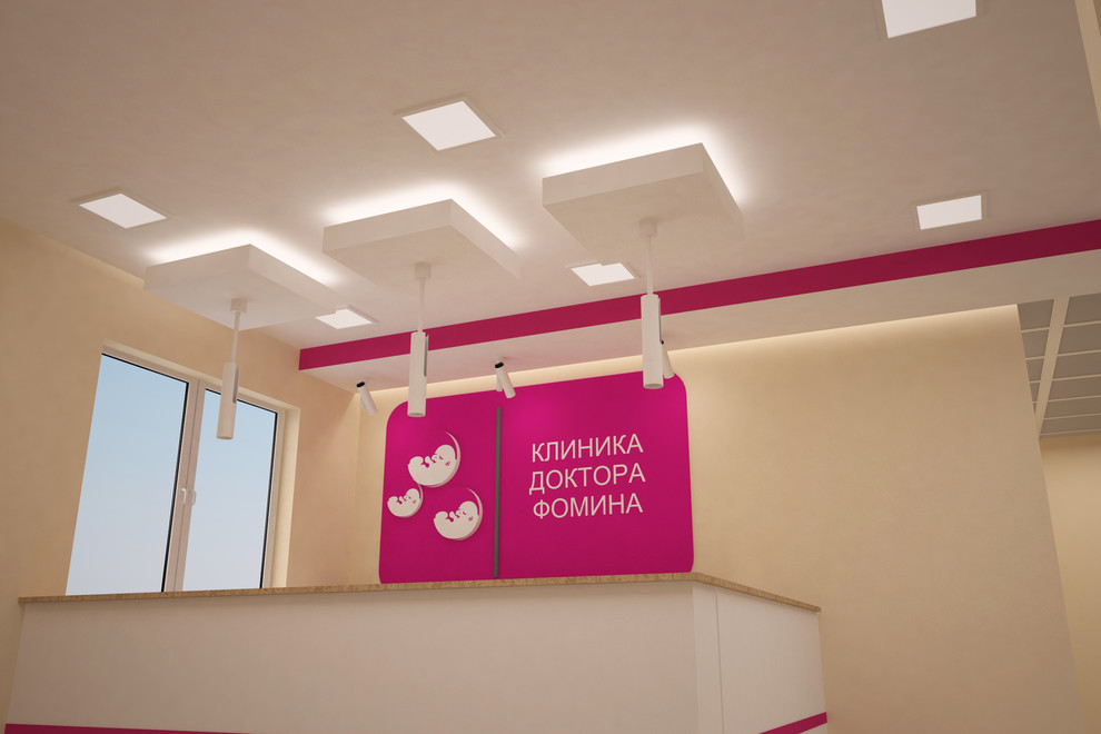 Разработка дизайна потолка, для медицинского центра "Доктор Фомин"