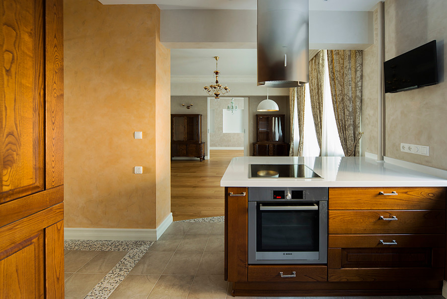 Кухня в квартире на ул. Профсоюзная