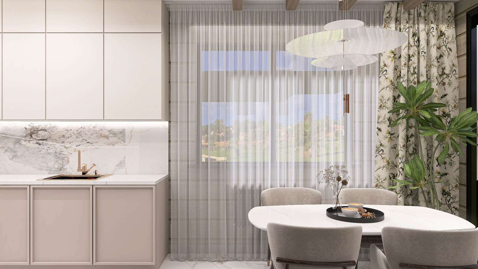 Кухня-гостинная