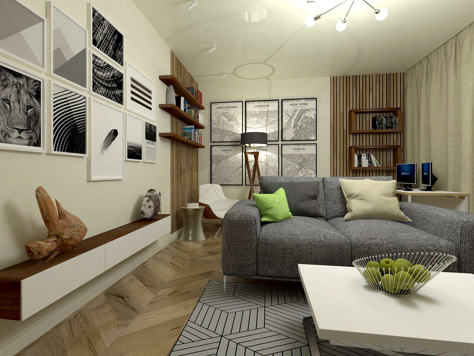 проект гостиной