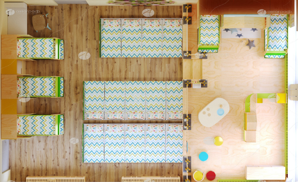 Дизайн проект для детского сада №3 Московского района.