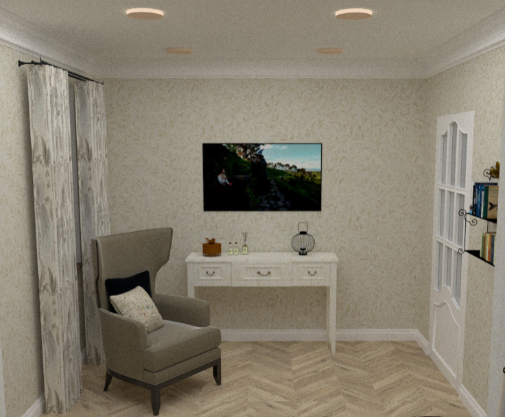 Спальня в дачном домике