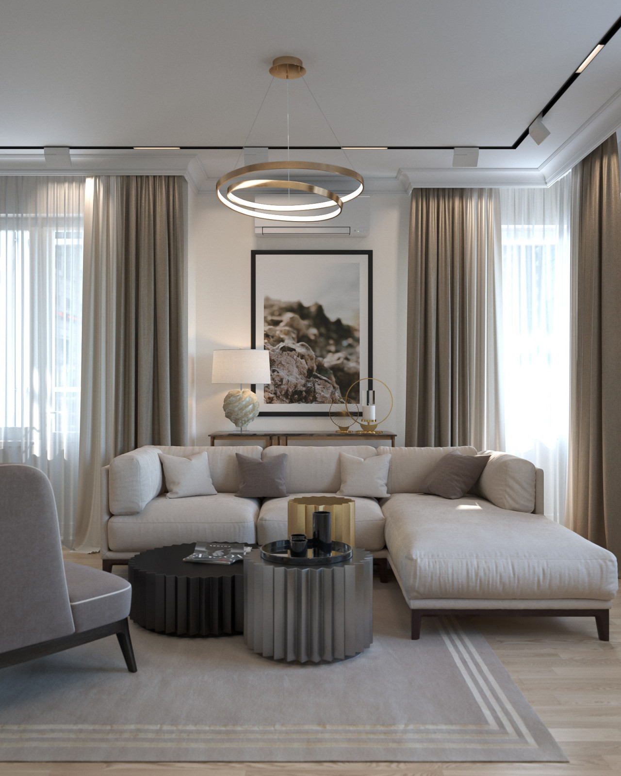 Интерьер квартиры в природной гамме