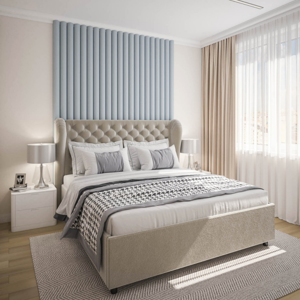 Просторная спальня в маленькой квартире