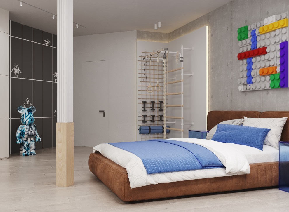 Проект двухуровневой квартиры 180 кв.м с двумя детскими