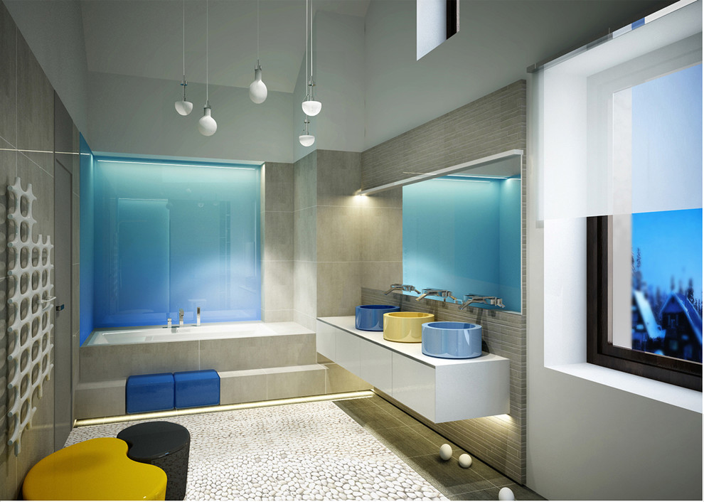 Интерьер загородного дома для большой семьи