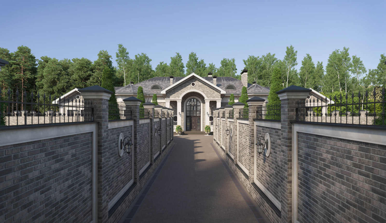 Архитектурный проект одноэтажного жилого дома площадью 400 кв.м.