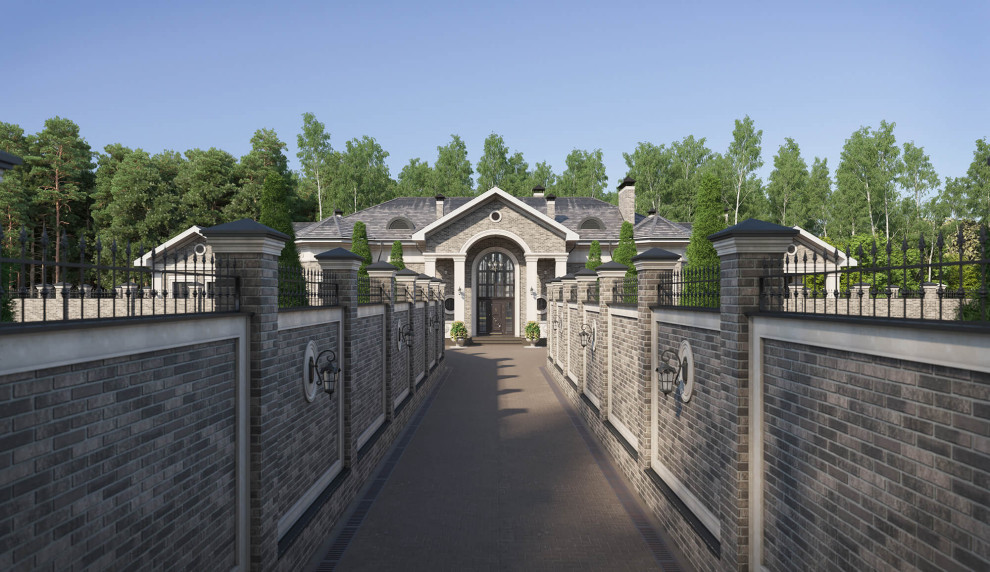 Архитектурный проект одноэтажного жилого дома площадью 400 кв.м.