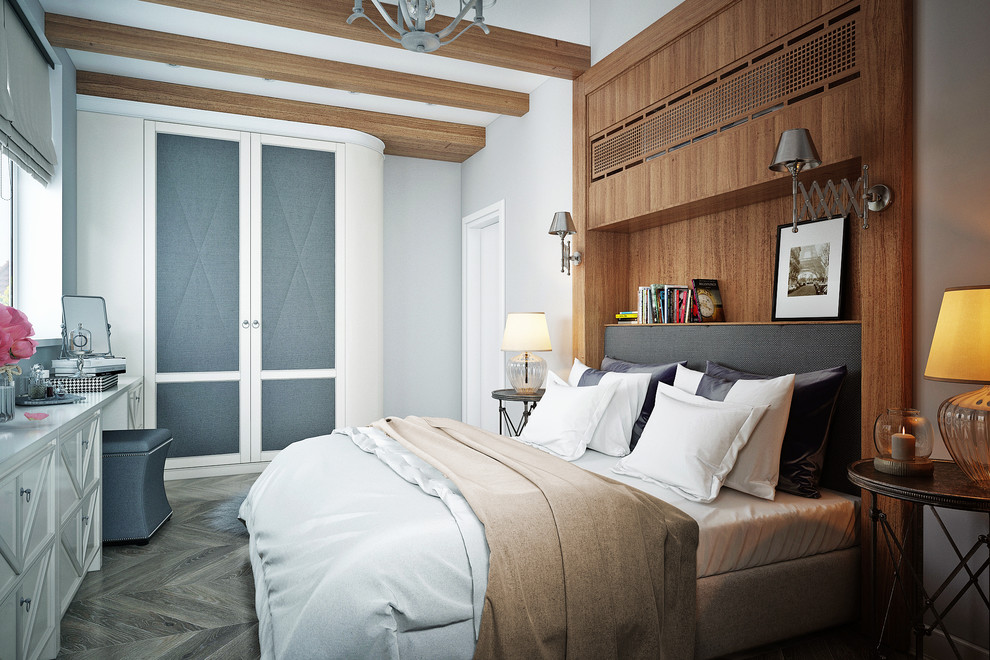 Светлый мансардный интерьер.Салтыковка