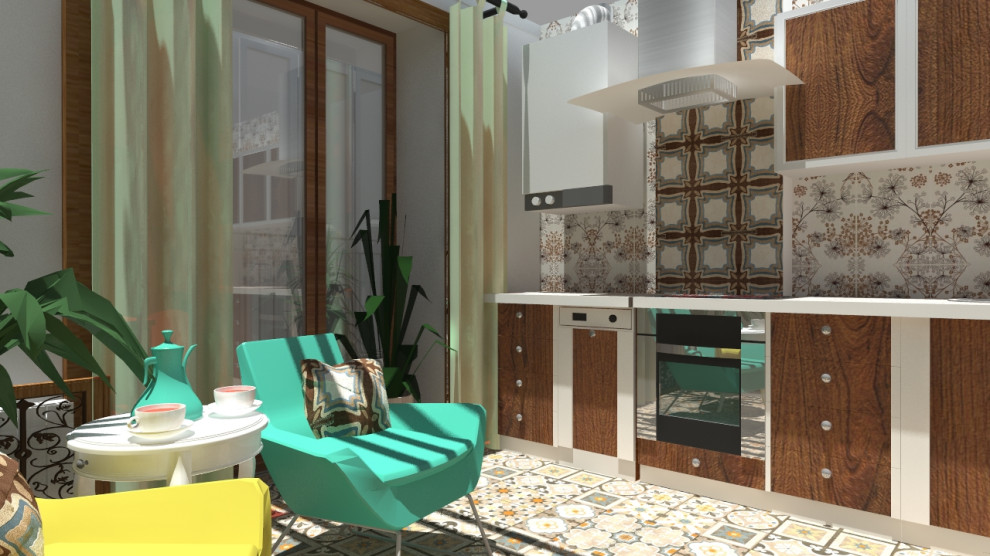 Интерьер двухкомнатной квартиры в Калининграде