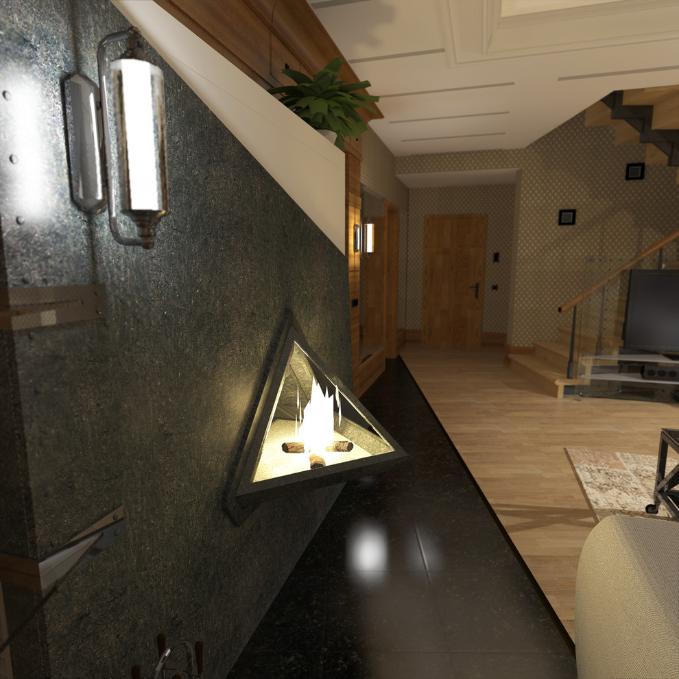 Мягкий "steam-punk" в небольшом загородном доме Подмосковья.