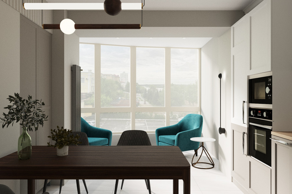 Уютная и светлая квартира с видом на реку для молодой пары