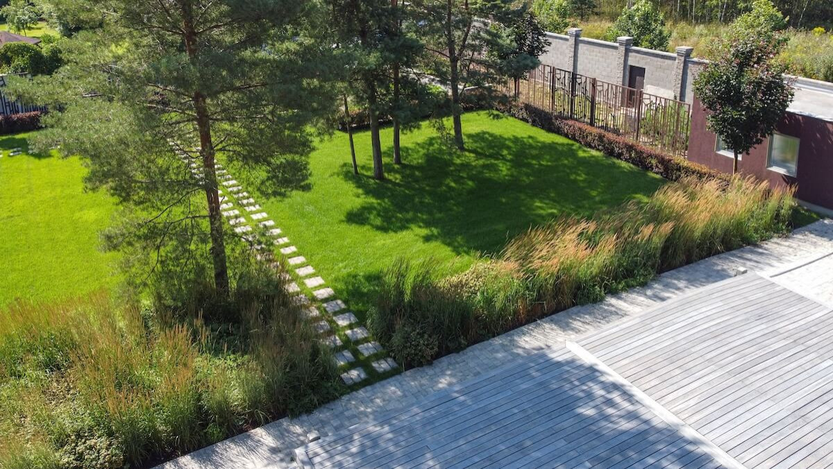 Частный сад "Современный минимализм"