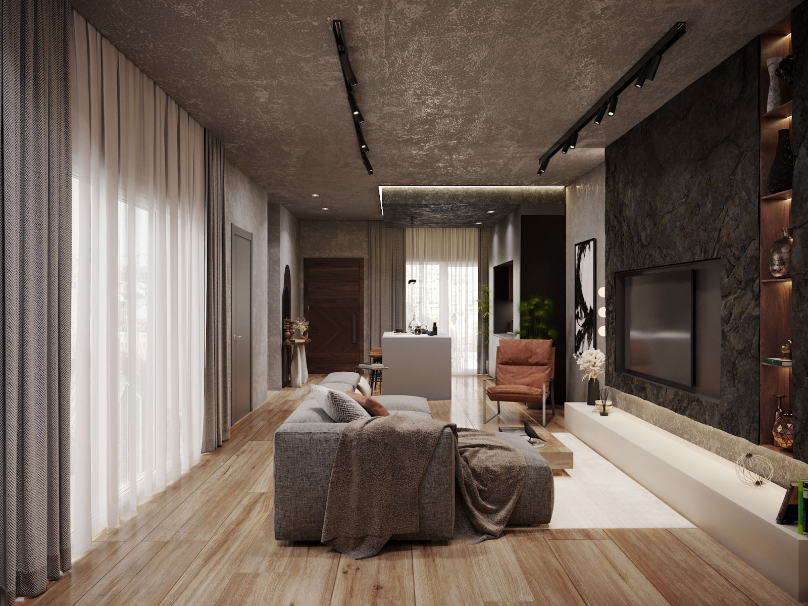 Living Room Rendering in New York