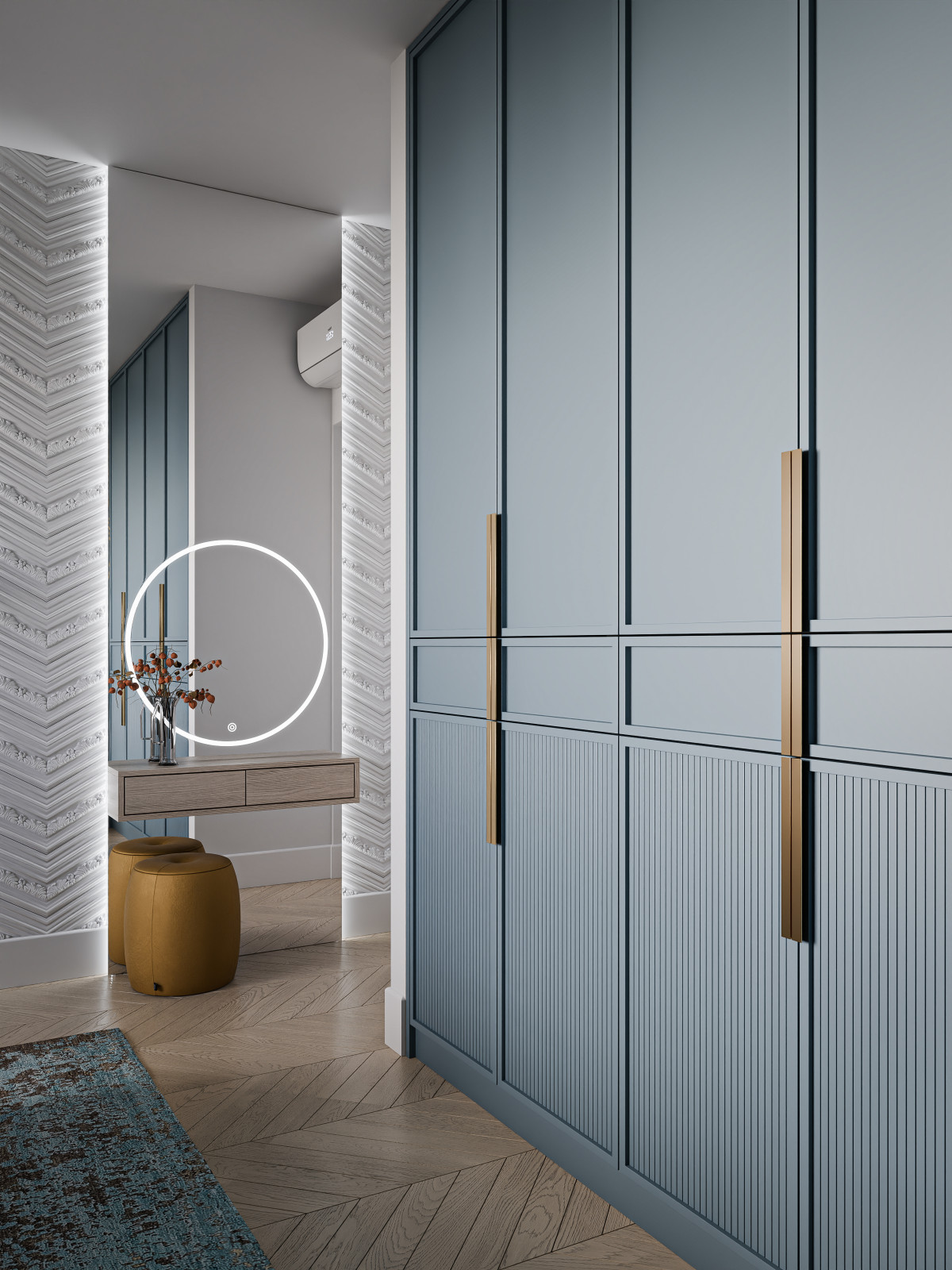 Обложка проекта: Интерьер трехкомнатной квартиры