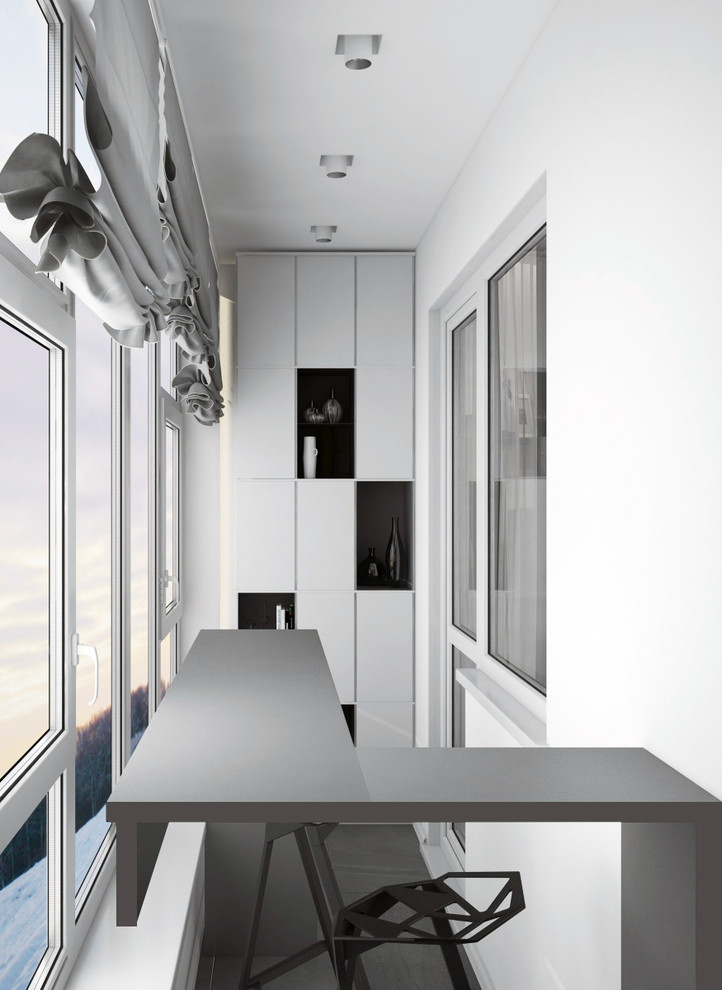 Обложка проекта: Квартира Множество оттенков серого — Балкон Спальни