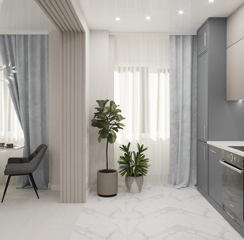 Дизайн кухни-гостиной