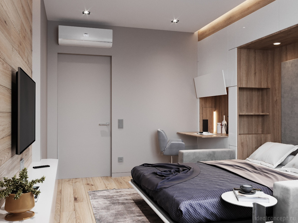 Теплый минимализм в ЖК Кутузов Град-1