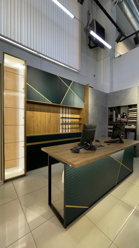 Обложка проекта: Фасады МДФ с золотой патиной