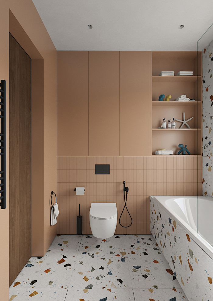 Дом с мансардой в современном стиле