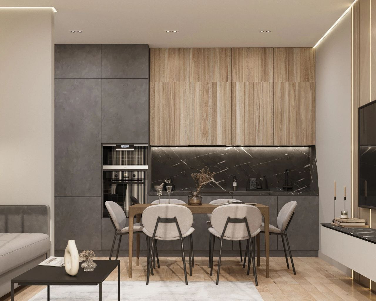 Дизайн проект трёхкомнатной квартиры