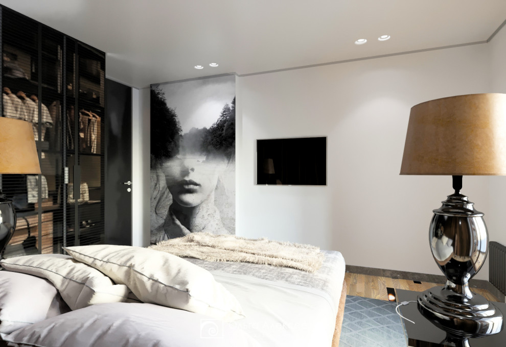 Дизайн спальни с балконом