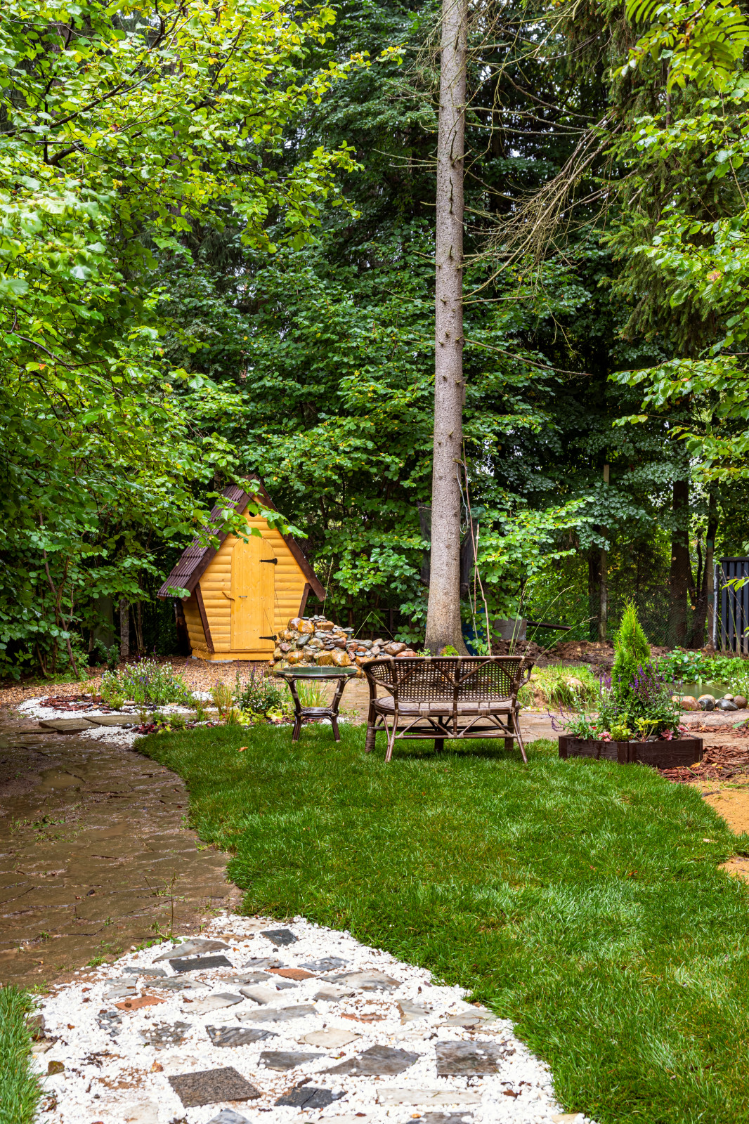 Декорирование беседки и участка Людмилы Хитяевой. "На дачу! С Наташей Барбье"