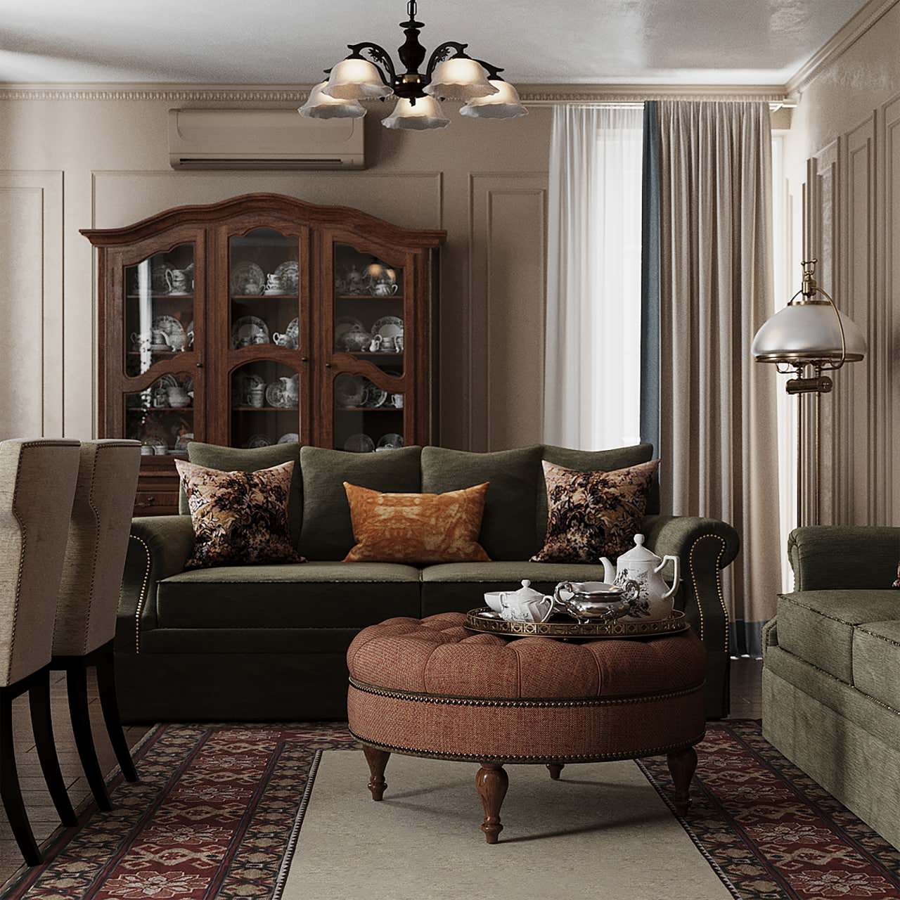 Квартира с намёком на классику на ул. Батальонная