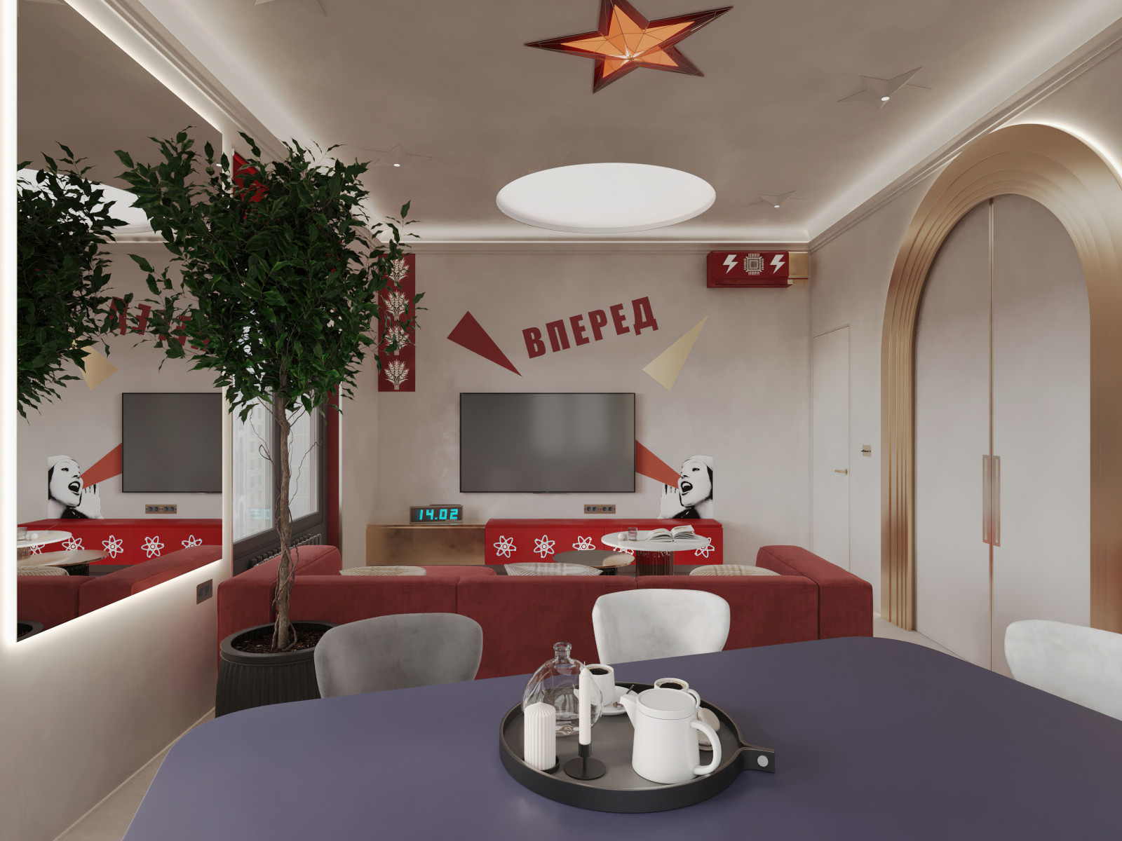 HÉ 210 // ЖК Серебряный фонтан, Москва, 91 м²