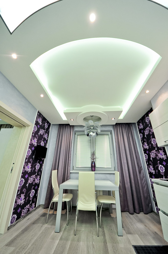 Скай Форт. Необычный интерьер квартиры площадью около 100 м2