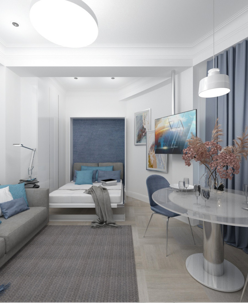 Уютная современная студия в ЖК "Магнолия de luxe"