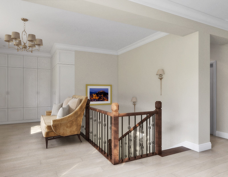 Неоклассика с видом на сосновый лес