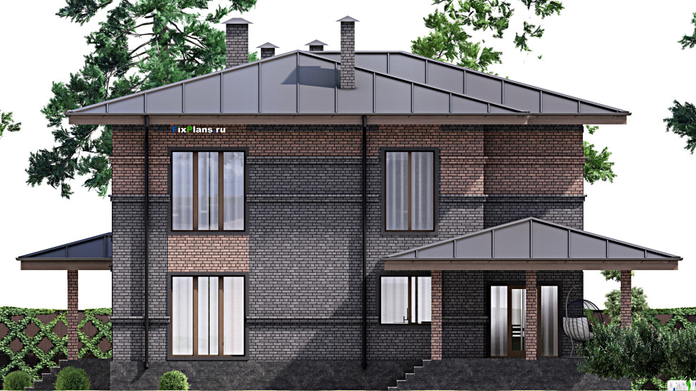 Проект двухэтажного дома 16х17 м S249м2 F-14399