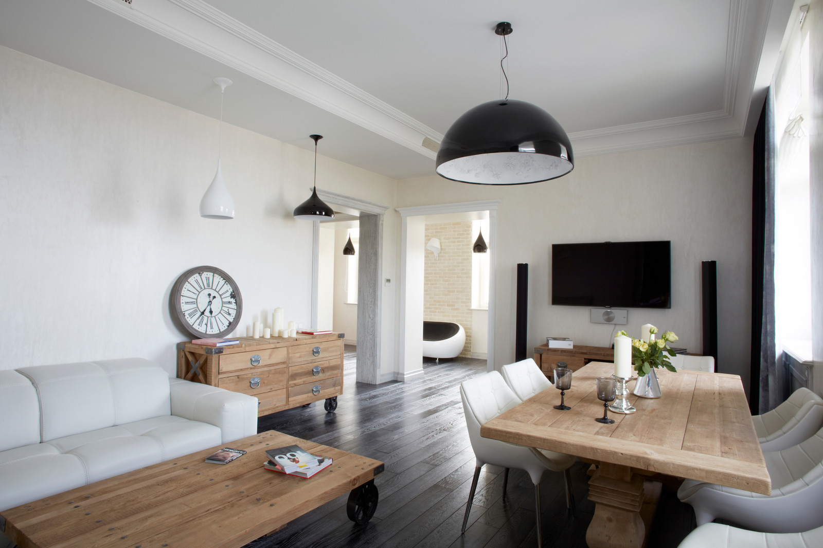 Эклектичная квартира в высотке на Котельнической набережной