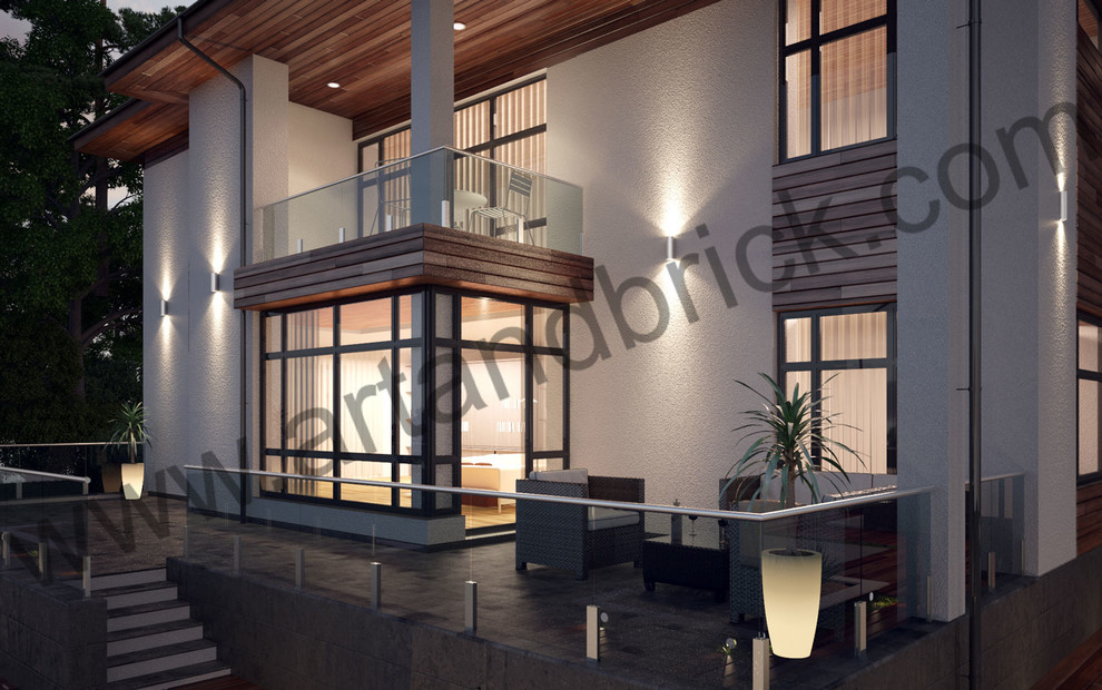 Проект коттеджа в современном стиле (Московская область)