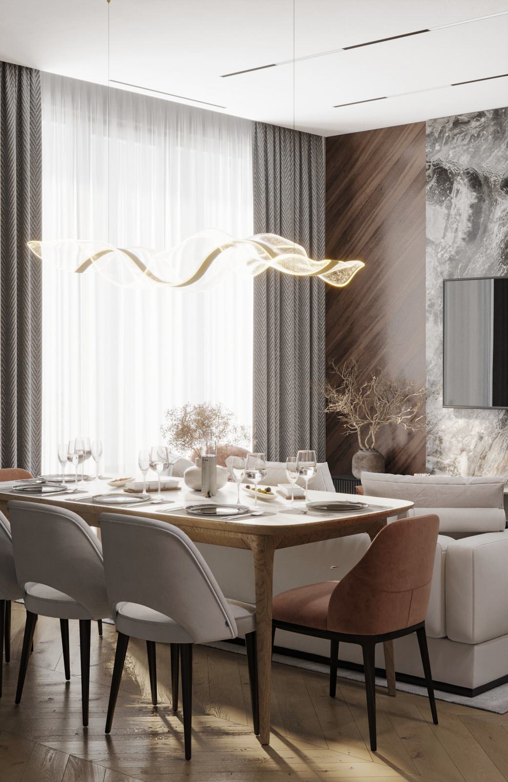 Уютная квартира в шоколадных и терракотовых оттенках