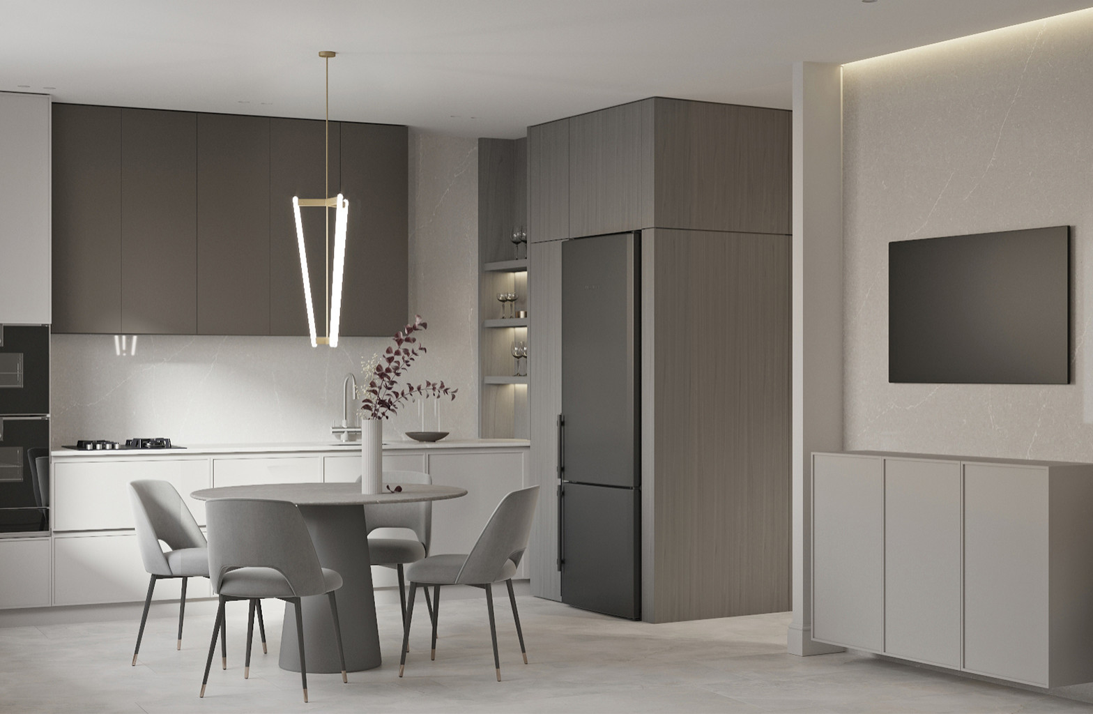 Обложка проекта: ЖК на Рождественской, 109 м2